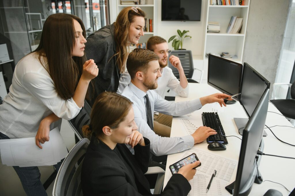 Business training in modern offices